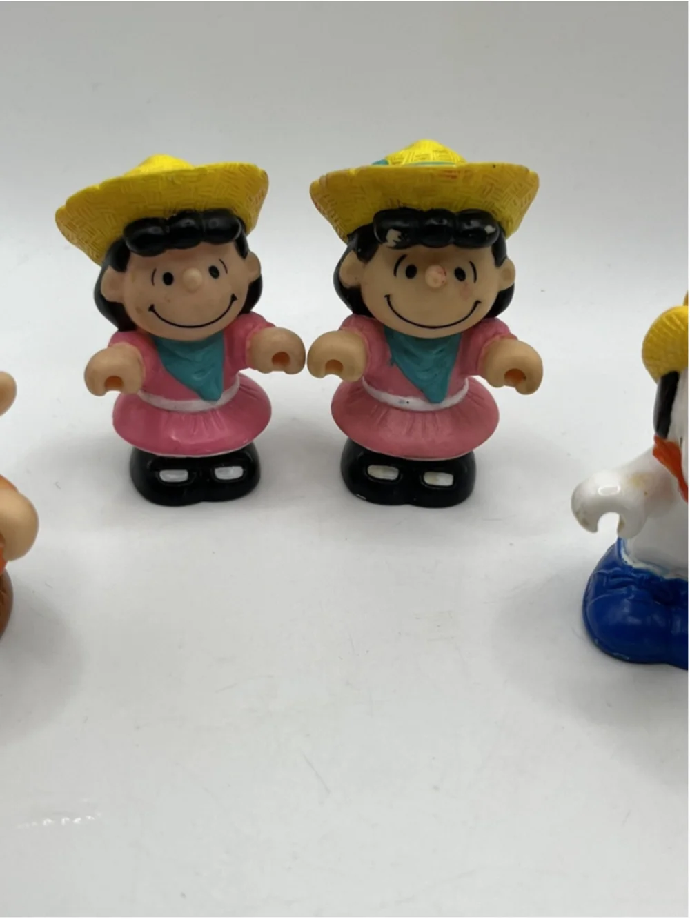 5 Vintage 1989 McDonald's Peanuts Snoopy Down on the Farm Happy Meal Cake Topper